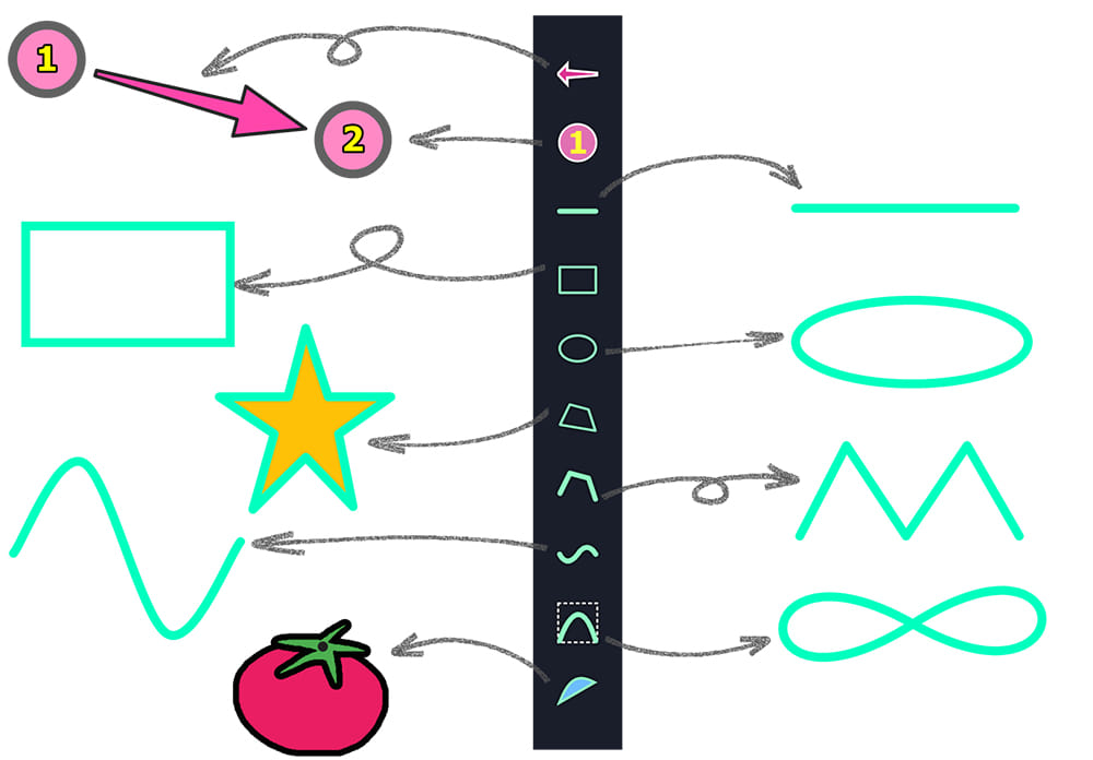 ZD 屏幕标记中的 10 种形状和橡皮工具