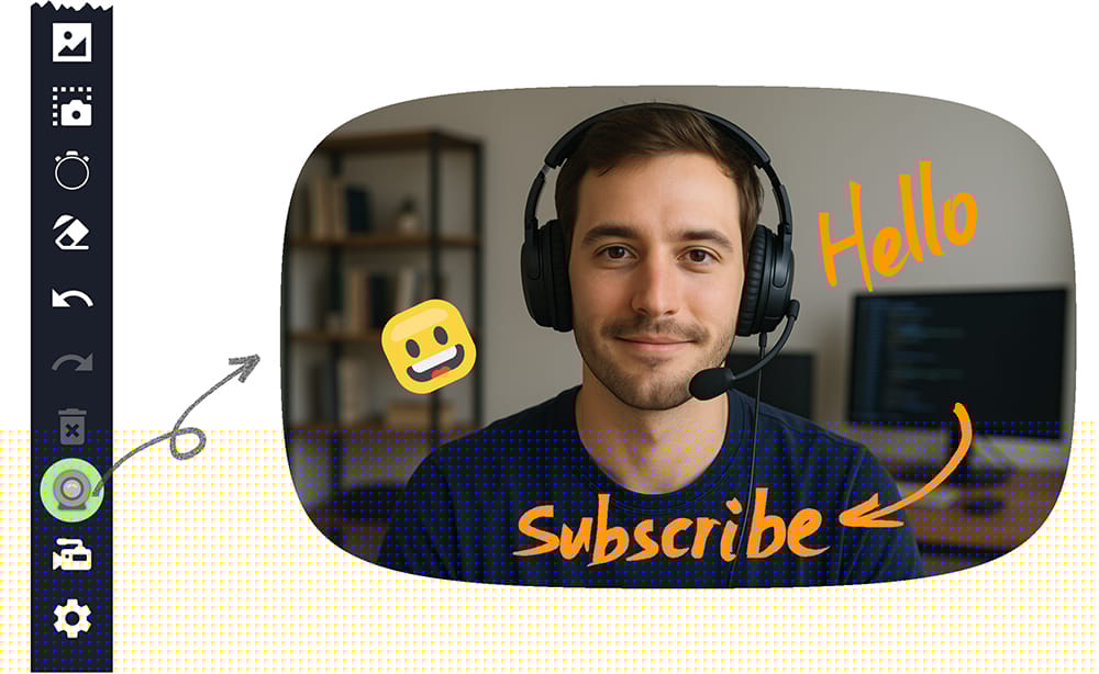 可标注的摄像头叠层