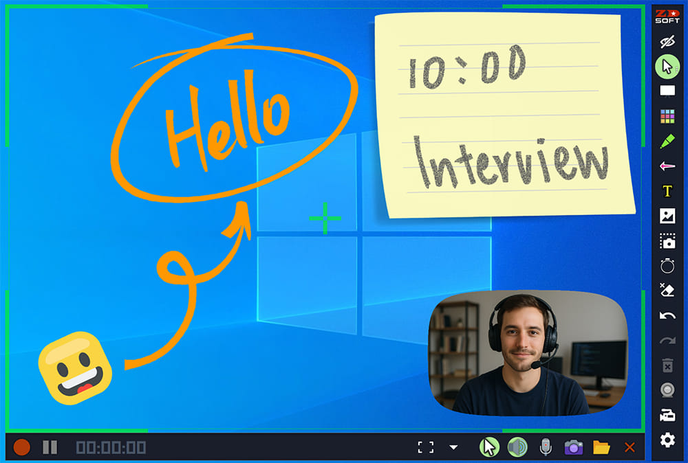 ZD 屏幕标记界面预览