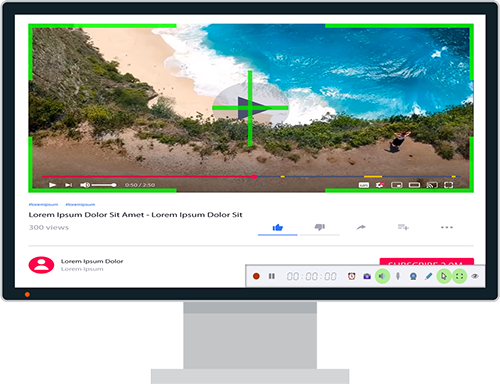 使用 ZD 屏幕录像机录制在线视频
